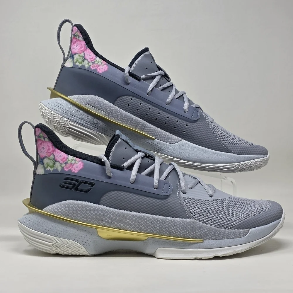 Under Armour Stephen Curry 7 Chinese New Year Floral Men Size 13 3021258-103 New